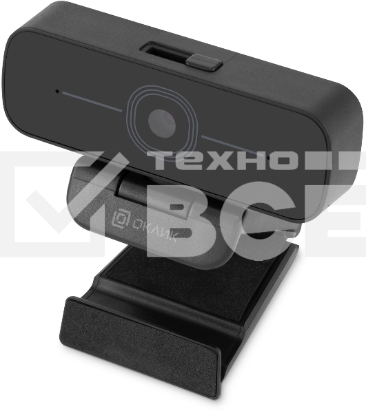 Камера Web Оклик OK-C001FH черный 2Mpix (1920x1080) USB2.0 с микрофоном