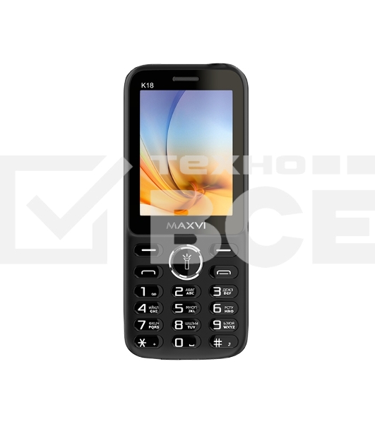 Мобильный телефон Maxvi K18 черный