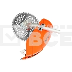 Электротриммер PATRIOT ET 1200 +нож 250304400 {мощность 1100Вт, диам.диска 23см, леска 2.4мм, захват 46см}, фото2