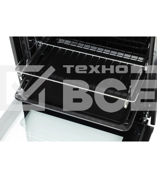 Духовой шкаф электрический Hyundai HEO 6648 IX серебристый/черный, встраиваемый