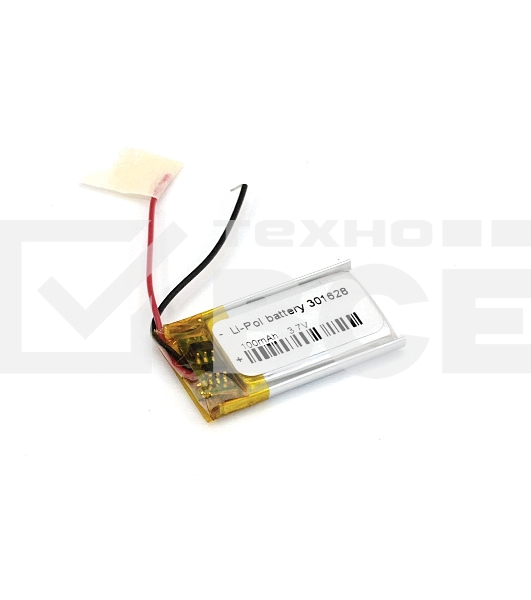 Аккумулятор Li-Pol (батарея) 3x16x28мм 2pin 3.7V/100mAh
