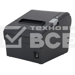 Чековый принтер Mertech MPRINT G80 прямая термопечать, 203 dpi, 250 мм/сек, Ethernet, RS-232, USB, Wi-Fi, чёрный