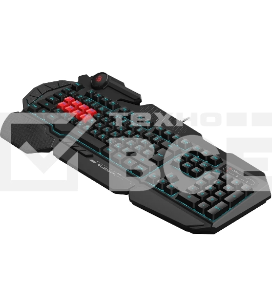 Клавиатура A4Tech Bloody B318 Black USB Multimedia Gamer LED (подставка для запястий)