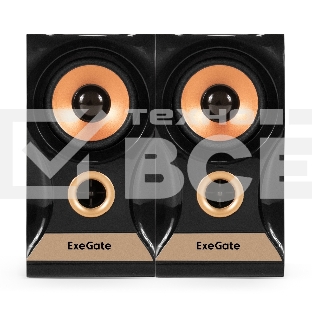 Акустическая система 2.0 ExeGate Maestro SPS-590 (Активная, питание 220В, 2х3Вт, 30-18000Гц, темное дерево, Color Box)