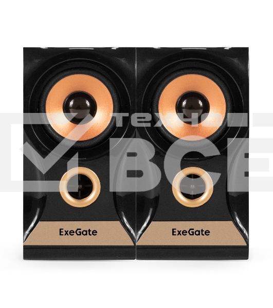 Акустическая система 2.0 ExeGate Maestro SPS-590 (Активная, питание 220В, 2х3Вт, 30-18000Гц, темное дерево, Color Box)