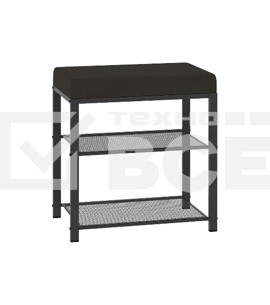 Банкетка ЗМИ Торонто 13S каркас графит, сиденье серый БТ13СГрС