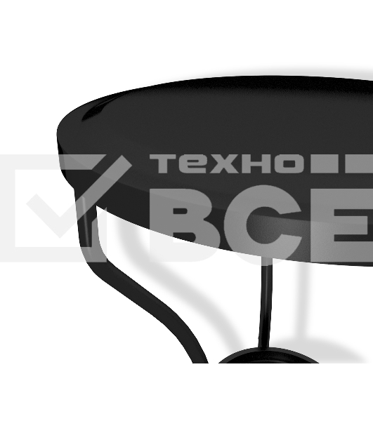 Столик журнальный SHEFFILTON SHT-CT10-1 металл/пластик черный муар (253786)