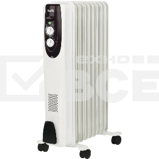 Обогреватель масляный Ballu Classic BOH/CL-09WRN (9 секций), белый, 2000 Вт, 25 м2, термостат
