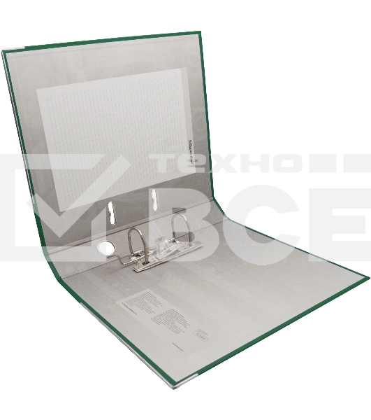 Папка-регистратор Silwerhof A4 50мм ПВХ/бумага зеленый мет.окант. сборная (упак.:2шт)