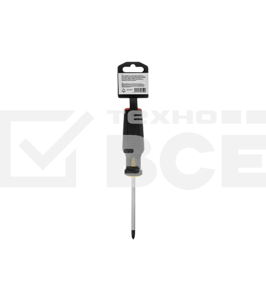 Отвертка Denzel PH2х100 мм, S2, 3к рукоятка