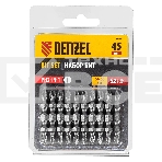 Набор бит Denzel двухстор., PH2-PH1х45 мм, сталь S2, 10 шт., фото2
