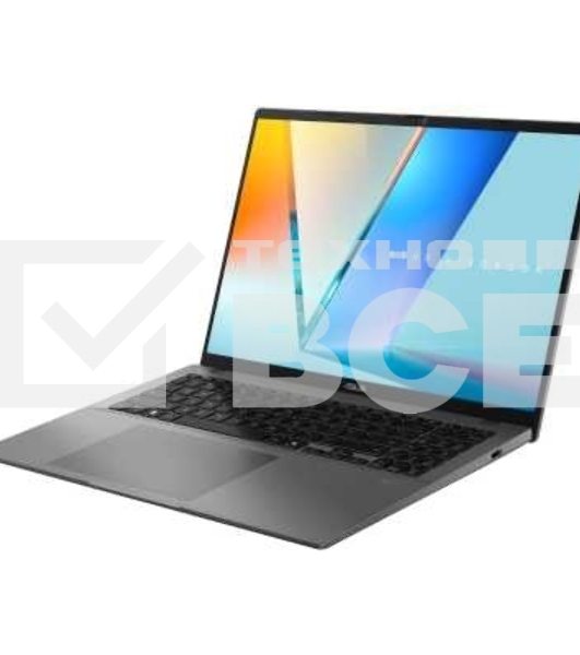 Ноутбук ASUS VivoBook S16 OLED S3607CA-SH134 Intel Core Ultra 7 255H 4400MHz/16'/1920x1200/16GB/1024GB SSD/Intel Arc/Wi-Fi/Bluetooth/Без ОС (90NB16I2-M009Z0) Grey