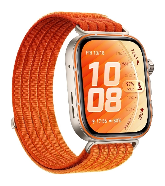 Смарт-часы Huawei Watch FIT 5 Pro, 1.92', AMOLED, Bluetooth, NFC, IP6X, оранжевый