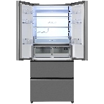 Холодильник Haier HB16FRSAAAERU серебристый трехкамерный 338/109л морозилка снизу, No Frost, фото2