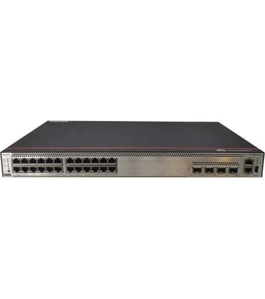 Коммутатор Huawei CloudEngine S5736-S24UM4XC, 24×MultiGE (100M–10G) PoE++ + 4×10G SFP+ + 1 слот расширения, управляемый