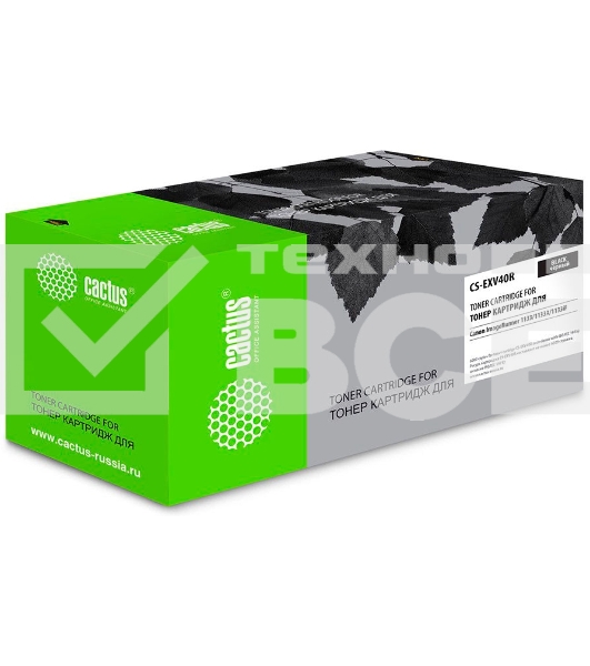 Картридж лазерный Cactus CS-EXV40 черный (6000стр.) для Canon IR 1133/1133A/1133iF