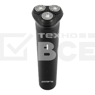 Бритва роторная Polaris PMR 0411RC ProLong 4D Li+ реж.эл.:3 питан.:элек.сеть/аккум. черный