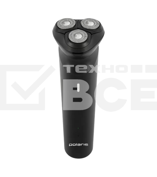Бритва роторная Polaris PMR 0411RC ProLong 4D Li+ реж.эл.:3 питан.:элек.сеть/аккум. черный