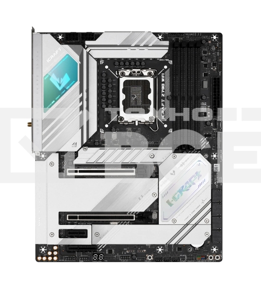 Материнская плата Maxsun iCraft Z790 WIFI, LGA 1700, Intel Z790, 4xDDR5, 4xM.2, 4xSATA, 1xPCIe 5.0 x16, 1xPCIe 3.0 x16, 1xPCIe x4, 1xPCIe x1, 1xHDMI, 1xDP, 2x 2.5Gb LAN, 4xUSB 2.0, 4xUSB 3.2 Gen 2, 1xUSB 3.2 Gen 2 Type-C, 7.1, ATX