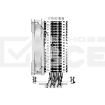 Кулер ID-COOLING SE-224-XTS ARGB белый 120мм алюминий+медь 1500rpm 29db 4-pin 220W 151мм, фото13