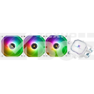 Система водяного охлаждения Thermalright Frozen Prism 360 ARGB Soc-AM5/AM4/1151/1200/2066/1700 белый 4-pin 27dB Al Ret (F-PRISM-360-WH-ARGB)