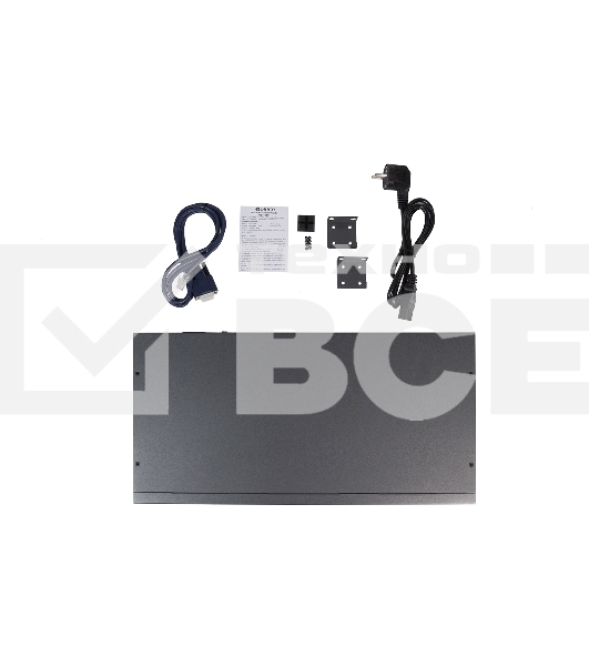 Коммутатор Managed L2 Switch 16x1000Base-T PoE, 2x1000Base-X SFP, 2xCombo 1000Base-T/SFP, PoE Budget 250W, RJ45 Console, 19