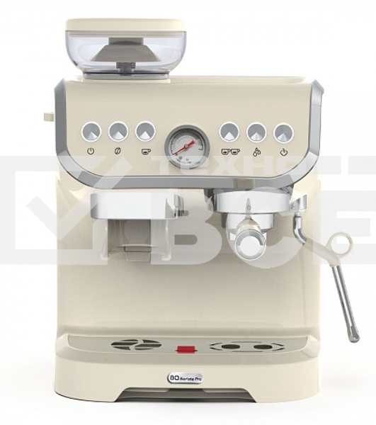 Кофейная станция BQ CM5000 бежевый, исп. кофе - зерновой/молотый, 2 л, 1560 Вт, 15 Бар.