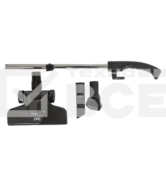 Пылесос вертикальный JVC JH-VS106 черный, питание от сети, 130 Вт, уборка сухая, пылесборник 1.2 л.