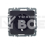 Розетка 1-местная IEK BRITE 16А РС11-1-0-БрГ с заземлением, без защитных шторок, 16А, графит, фото6