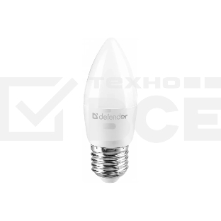 Лампочка светодиодная Defender C37-10W-840-E27 свеча, 4000 К, нейтральный белый, 1 шт