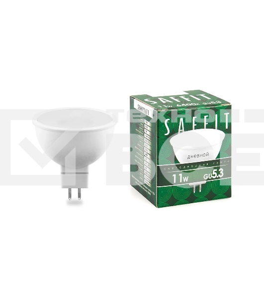 Лампа светодиодная SAFFIT SBMR1611 (55153) 11 вт 230в GU5.3 дневной