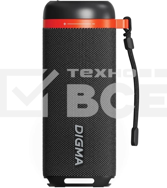 Колонка портатитвная Digma D-PS1521 черный 16W 2.0 BT 10м 1800mAh (PS1521B)