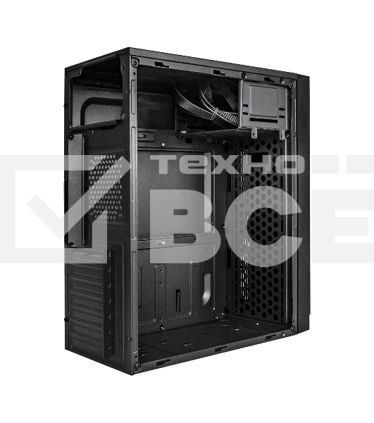 Компьютерный корпус Miditower ExeGate AA-442U2 (ATX, без БП, 1хUSB+2хUSB 3.0, аудио, черный)