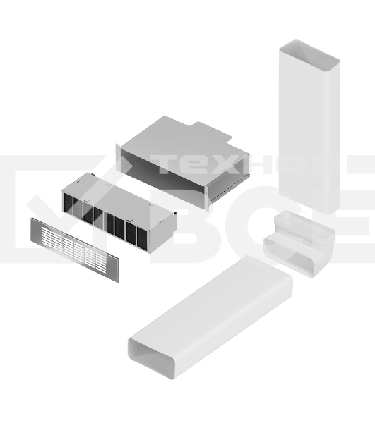Комплект воздуховодов Maunfeld MIDS604 с фильтром CF312MW (для ПАНЕЛИ MIHC604SF2BK)