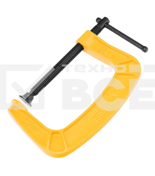 Струбцина Denzel G-образная, усиленная, 125 мм