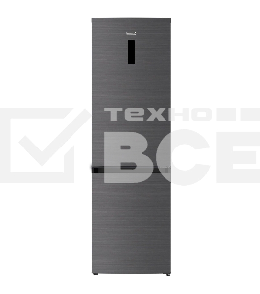 Холодильник DeLonghi DCS 19NFI IS DAMIANO серый двухкамерный 230/100л морозилка снизу, No Frost