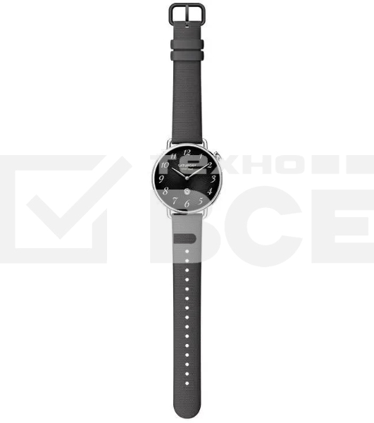 Смарт-часы Xiaomi Watch S4 41мм 1.32' AMOLED корп. серебристый рем.черный (BHR07VRGL)