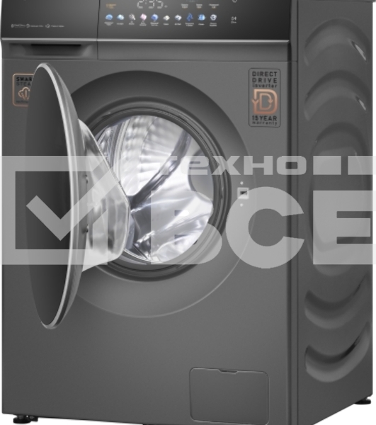 Стиральная машина Weissgauff WMD 62210 Direct Drive Touch Inverter Steam Grey