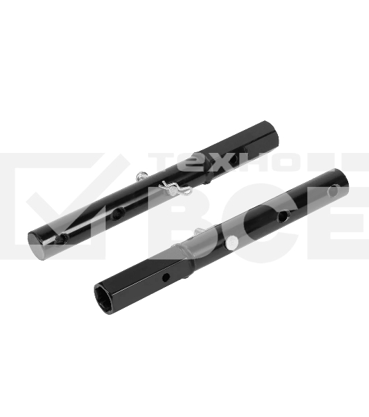 Удлинители осей шест. Denzel 23 мм/круг 30 мм, длина 290 мм, комплект 2 шт