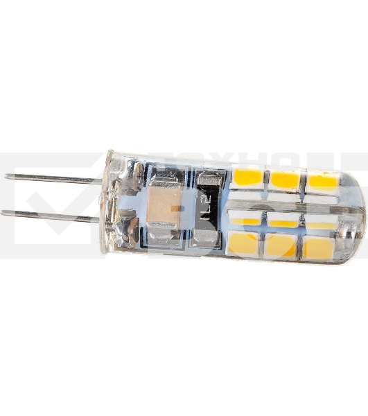 Лампа светодиодная JazzWay PLED-G4 3Вт капсульная 2700К теплый белый G4 200лм 220-230В