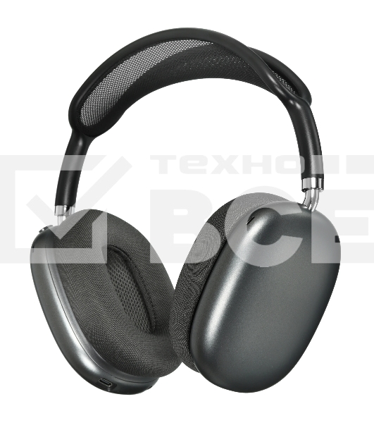 Беспроводные/проводные наушники Borofone BO35 серый космос, накладные, Bluetooth + проводной, до 45 ч