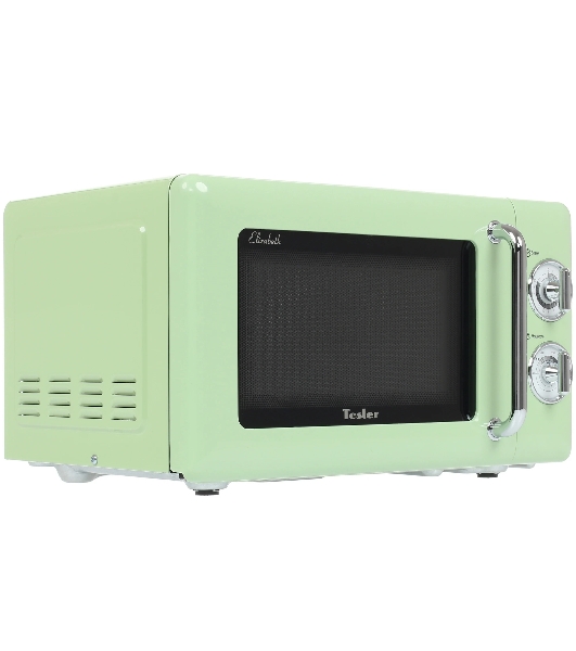 Микроволновая печь Tesler MM-2045 зеленый, 20 л, 700 Вт, переключатели - поворотный механизм