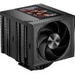 Кулер для процессора PCCooler RZ820 Display BK (290W, 4-pin PWM, LED, 169mm, Al/Cu, 8x6mm, 1x140mm + 1x150mm, 71.9/78.7CFM, 27.1/35.8dBA, 1500/2500RPM, S: 1851/1700/1200/115X/20XX, AM5/AM4, black), фото 1