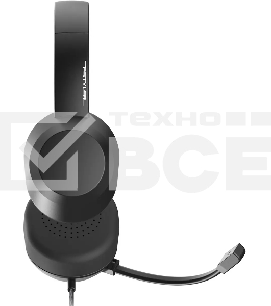 Гарнитура проводная с микрофоном A4Tech Fstyler FH150U черный 2м накладные USB оголовье (FH150U BLACK)