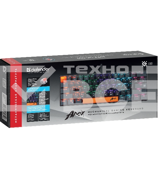 Клавиатура Defender USB APEX GK-002 RU