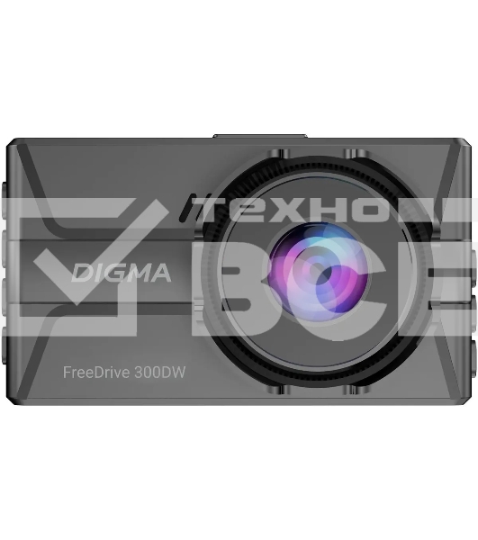 Видеорегистратор Digma FreeDrive 300DW черный 2Mpix 1440x2560 1440p 130гр.