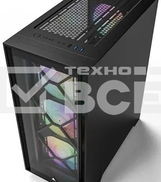 Компьютерный корпус Montech AIR 1000 PREMIUM черный без БП ATX 1x120мм 3x140мм 2xUSB3.0 audio bott PSU