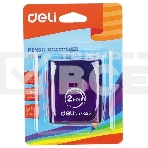 Точилка для карандашей ручная Deli E0526 2 отверстия пластик ассорти блистер, фото14
