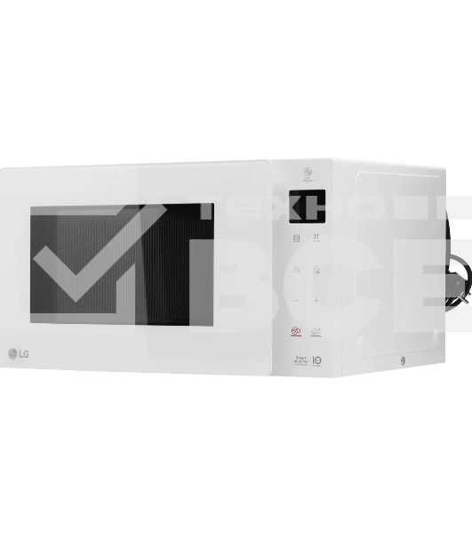 Микроволновая печь LG MW23R35GIH белый, 23 л, 1000 Вт, переключатели - сенсор
