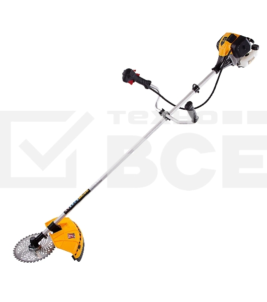 Триммер бензиновый DGT-250 25 см3, 1,3 л.с., неразъемная штанга, состоит из 2 частей Denzel